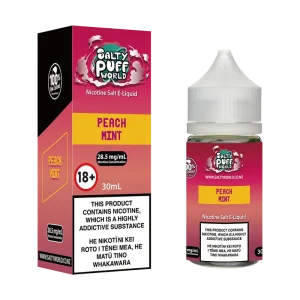 Peach Mint Nicotine Salt E-Liquid