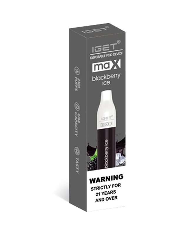 Blackberry Ice 2200 Puffs Disposable Vape IGET Max - Image 2