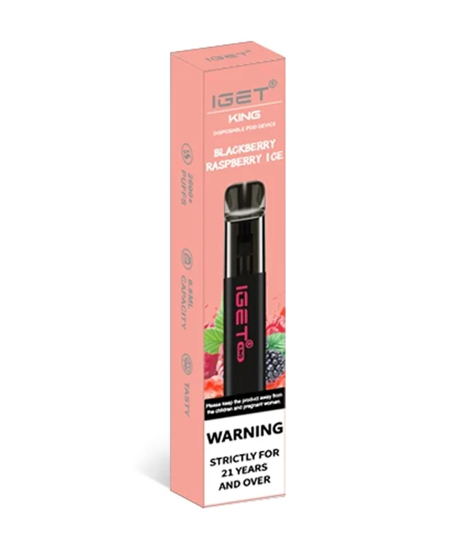 Blackberry Raspberry Ice 2600 Puffs Disposable Vape IGET King - Image 2