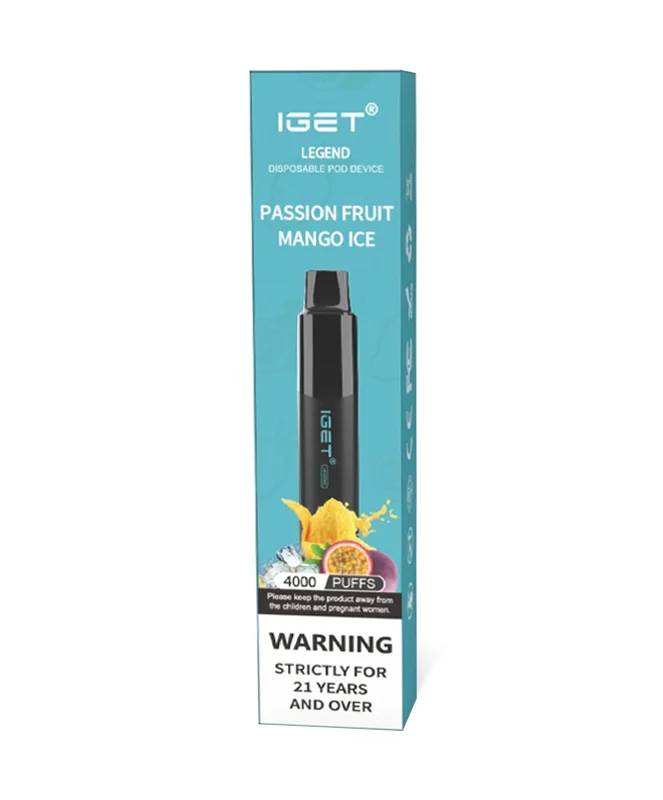 Passion Fruit Mango Ice 4000 Puffs Disposable Vape IGET Legend - Image 2
