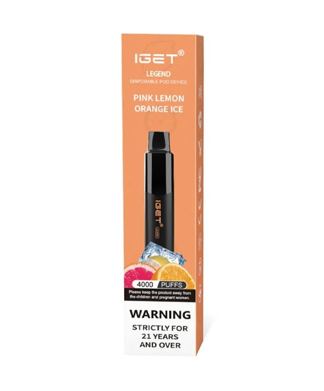 Pink Lemon Orange Ice 4000 Puffs Disposable Vape - Image 2
